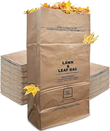 kraft bags yard waste