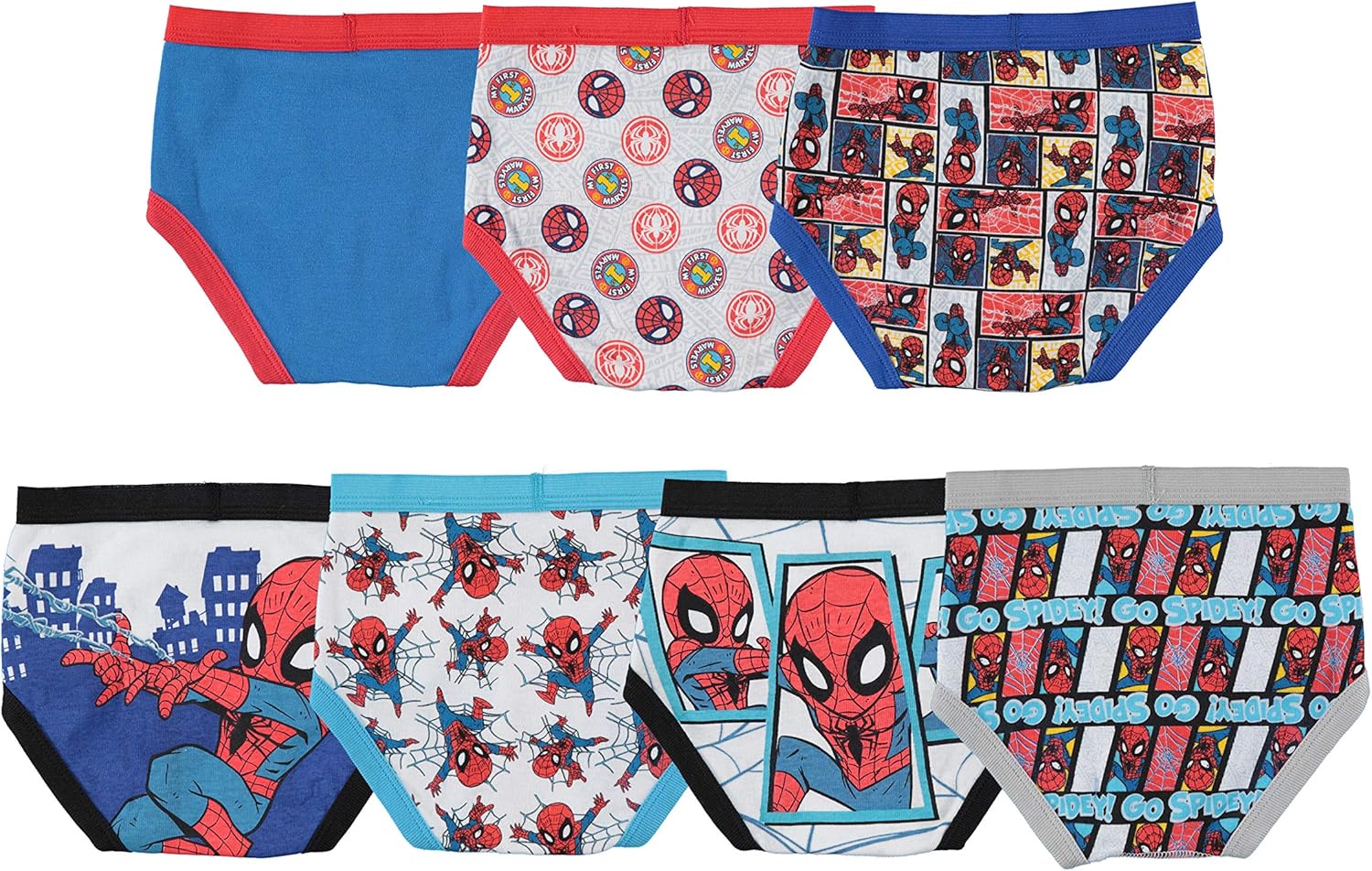 Marvel Little Boys' Spiderman Seven-Pack of Briefs: Clothing