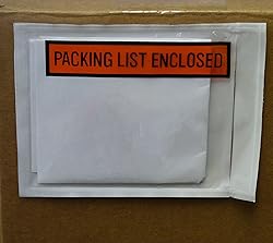 DZG Packing List Envelopes 7.5 x 5.5 Enclosed