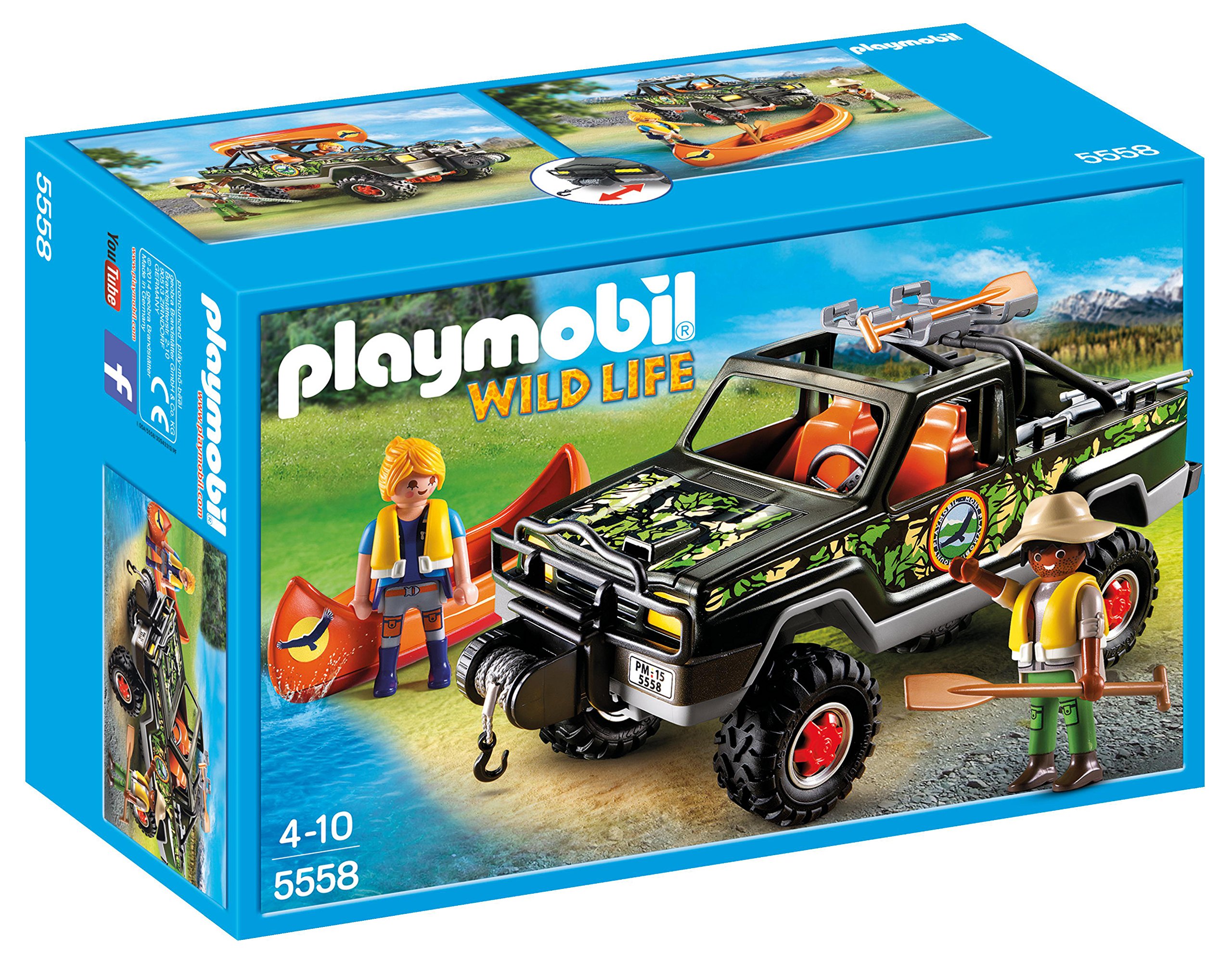 Playmobil 5558 Wild Life Adventure Pickup Truck, Fun Imaginative Role-Play, PlaySets Suitable for Children Ages 4+