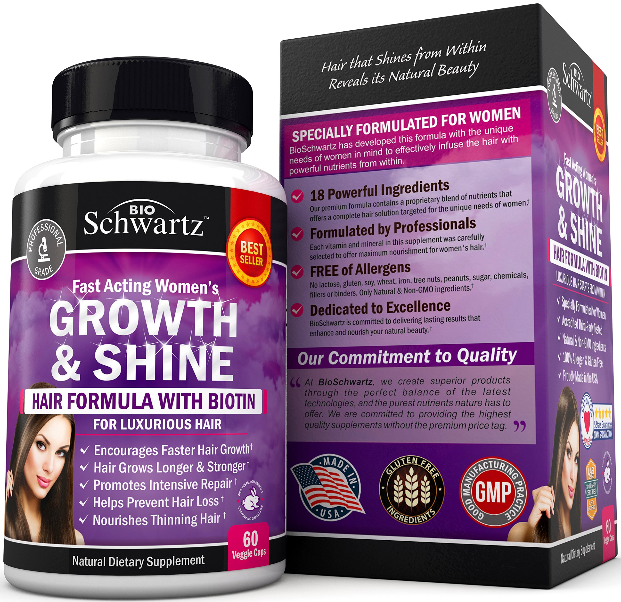 Hair Growth Vitamins With Biotin Exclusive Hair Growth Product