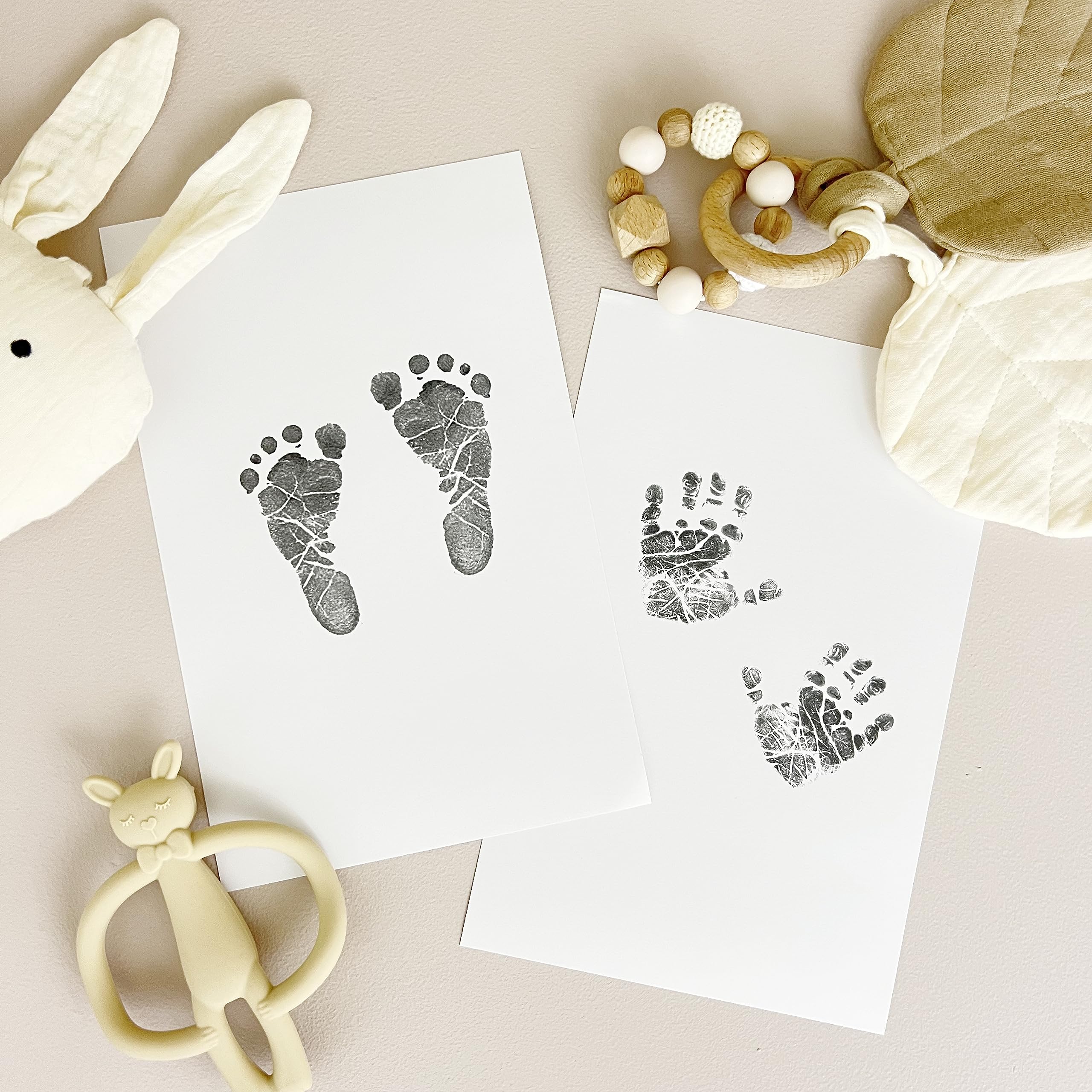 Hello Baby Inkless Hand & Footprint Kit Mess Free NO Ink 2 A5 Papers Upto 8 Prints