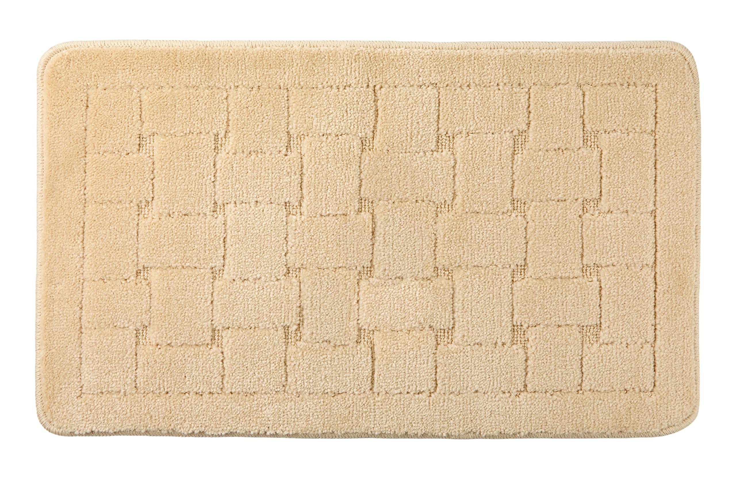 Emma Barclay Orkney - Crosshatch Bath Mat (45x75cm) (Cream)