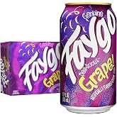 Faygo Grape Soda | 12-Pack of 12oz Cans | Juicy Purple Grape Flavor | Caffeine-Free | Bold &amp; Sweet