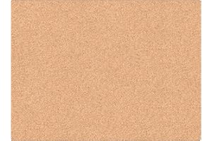 U Brands Cork Canvas Bulletin Board, 24 X 18 Inches, Frameless