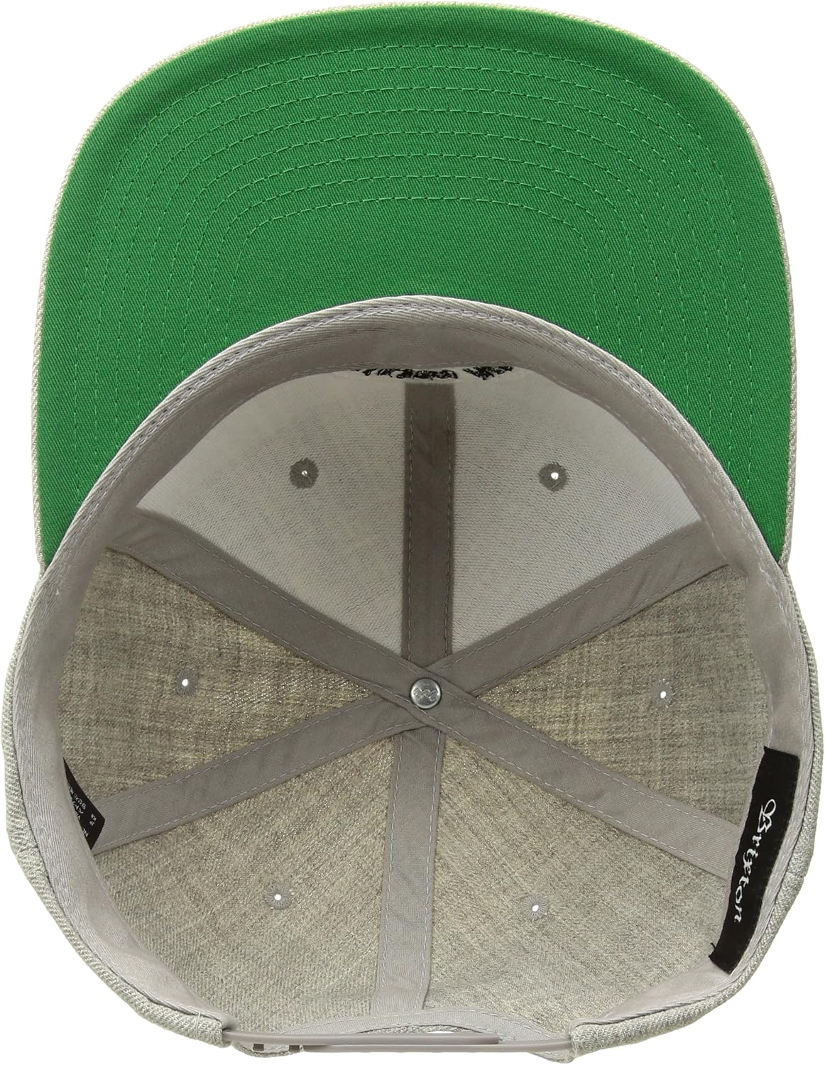 Brixton Men's Rival Medium Profile Adjustable Snapback Hat, black, One Size: Clothing