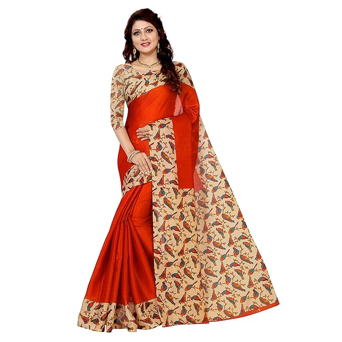 VIMALNATH SYNTHETICS SAREE KHADI SAREE WITH BLOUSE PIECE