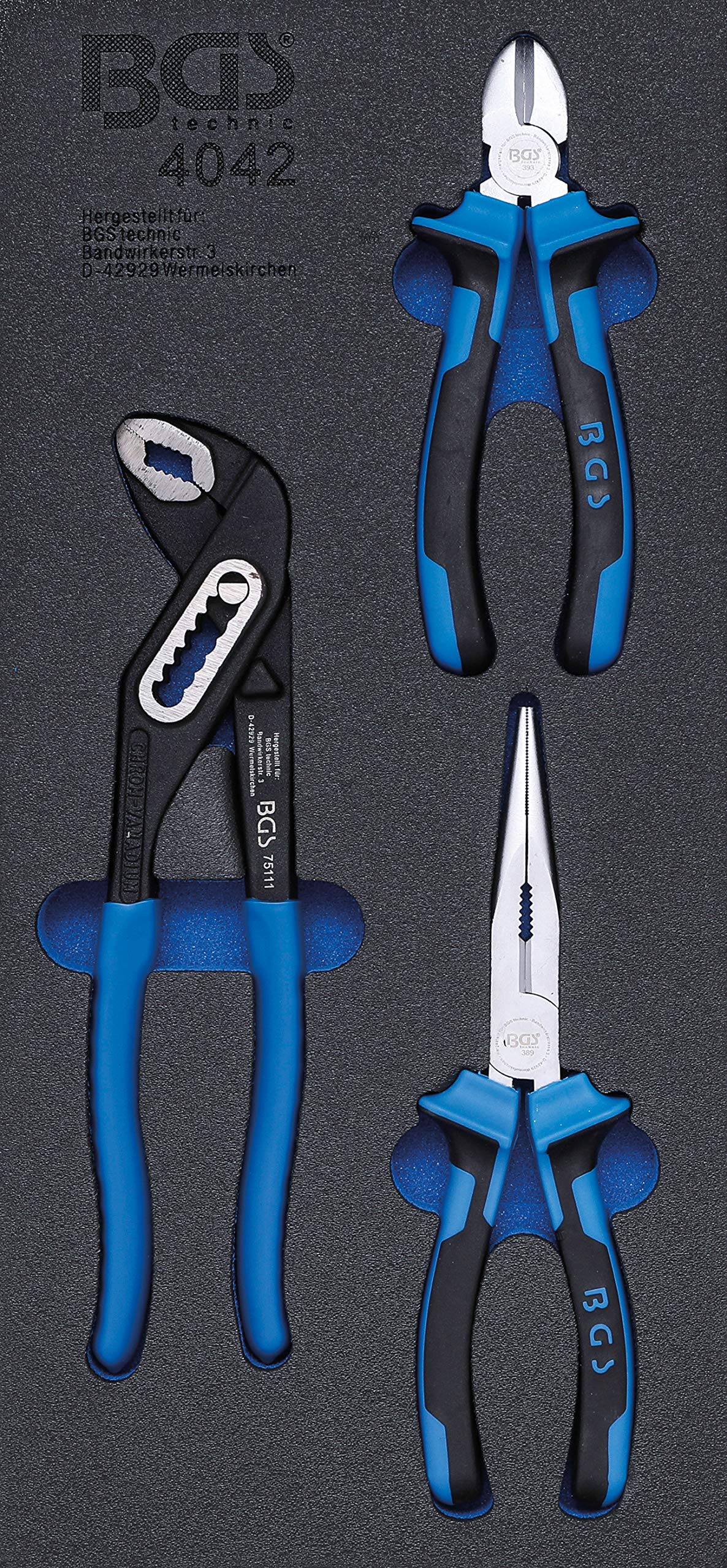 BGS 4042 | Tool Tray 1/3: Pliers Set | 3 pcs.