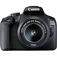 (Renewed) Canon EOS 1500D Digital SLR Camera (Black) with EF S18-55 is II Lens/Camera Case