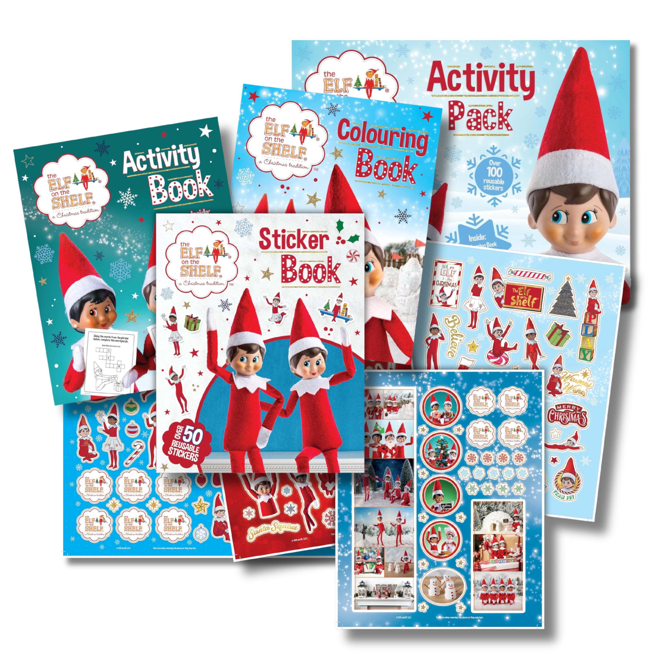 Elf on the Shelf Christmas Activity Pack | Coloring Book | Sticker Book | Gifts and Ideas for Kids | Accessories | Arrival — image 1