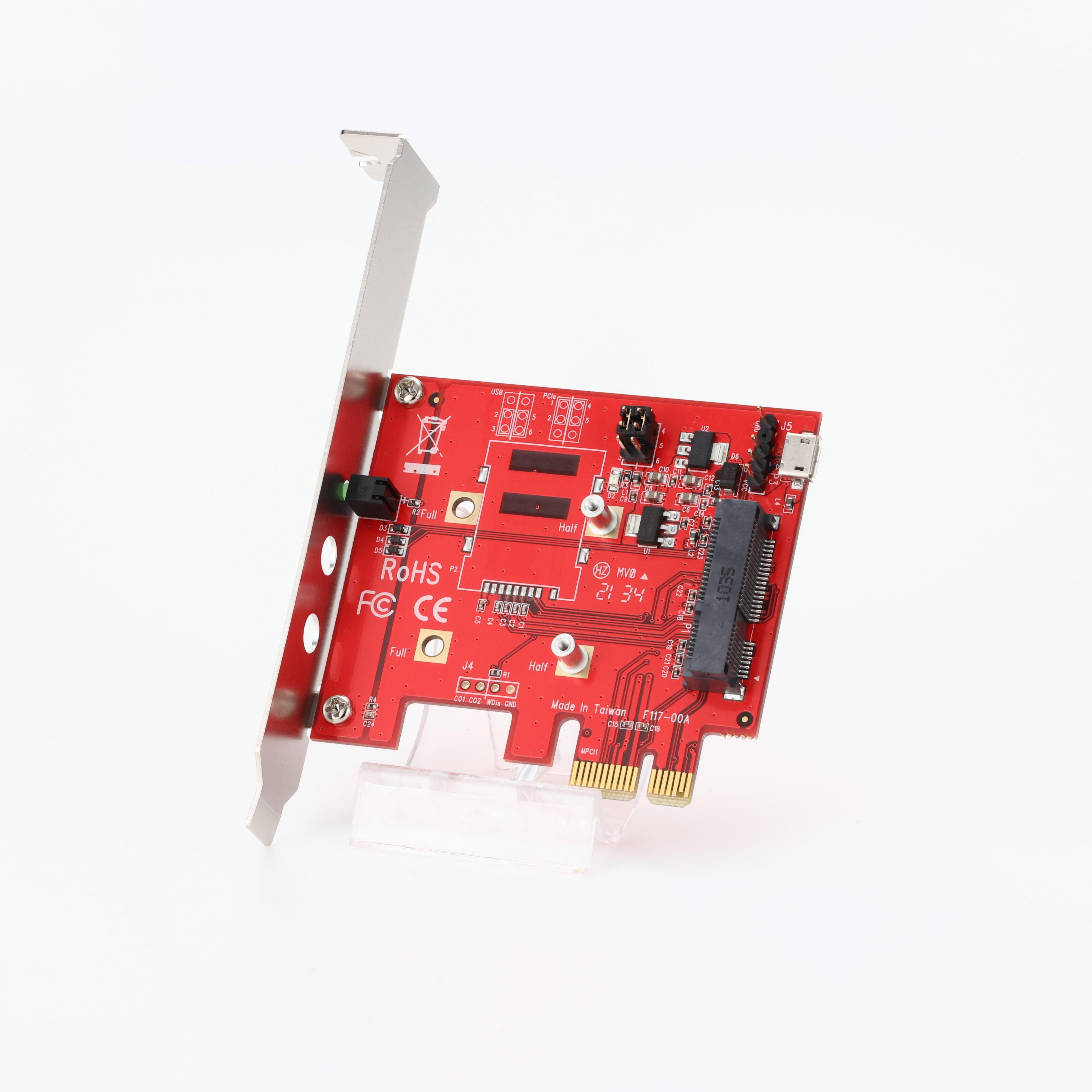 Amazon 玄人志向 インターフェース Minipcie用カードtopci E X1 Mpcie Pciex1 玄人志向 インターフェースカード 通販