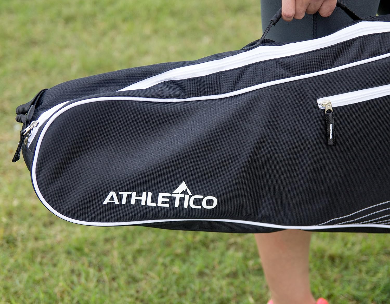 Athletico 3 Racquet Tennis Bag | Padded to Protect Rackets & Lightweight | Professional or Beginner Tennis Players | Unisex Design for Men, Women, Youth and Adults (Black) : Sports & Outdoors