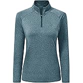 AIRIKE Long Sleeve Golf Polo Shirts for Women Stand Up Collar Thermal Fleece Womens Tank Top