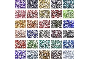 THUTEP 15000 Pieces 30 Color 5D Shiny Resin Diamond Art Painting Beads, Rhinestones Accessories for Crafting, Round Beads Art Replacement for DIY Craft Diamond Art Painting Accessories
