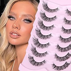 False Eyelashes Crossed Cluster Lashes Volume