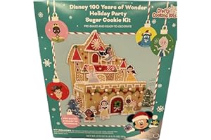 BRAND CASTLE Disney 100 Years of Wonder Holiday Party Sugar Cookie Kit | Crafty Cooking Kits | 27.75 Oz | Pre-Baked Cookies Ready to Decorate | Includes Icing, Color Tint, Candy Decorations and More