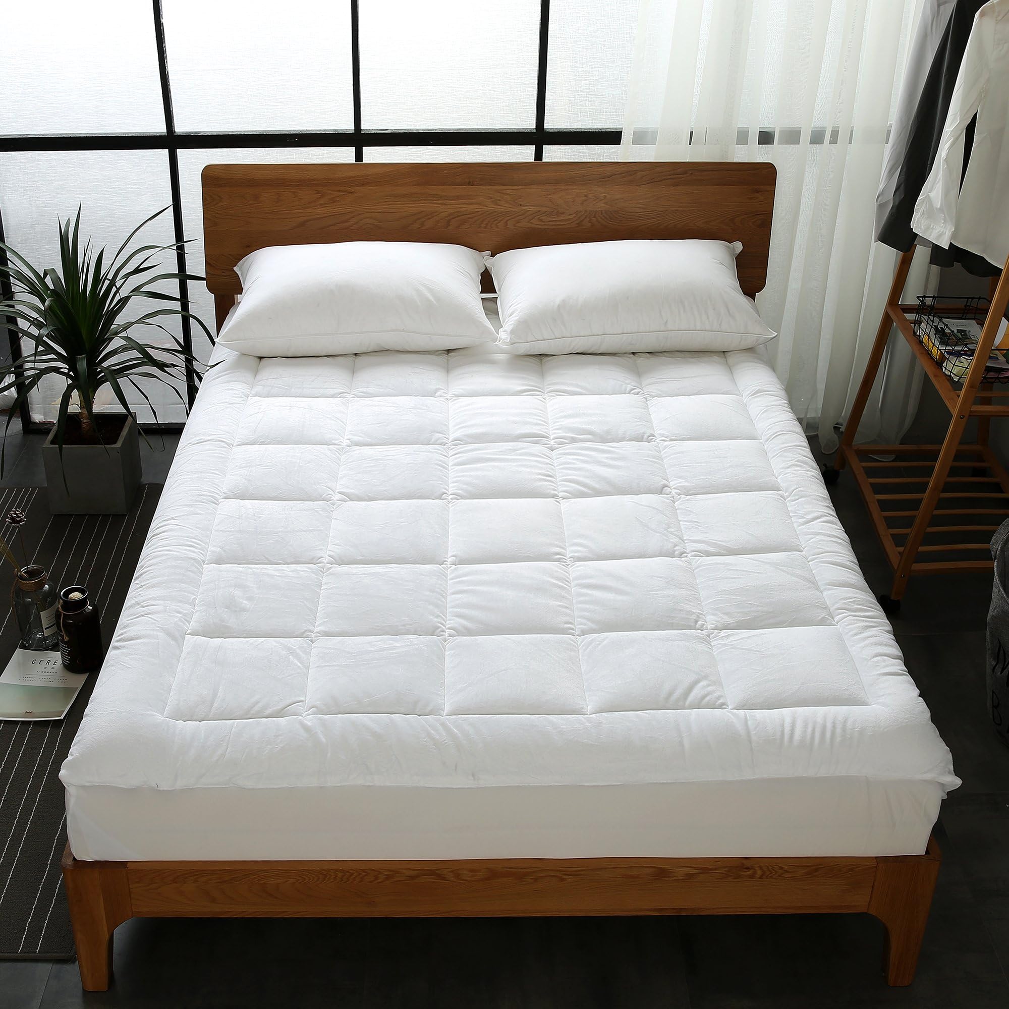 Elliz Extra Plush Mattress Topper/Pad, Queen