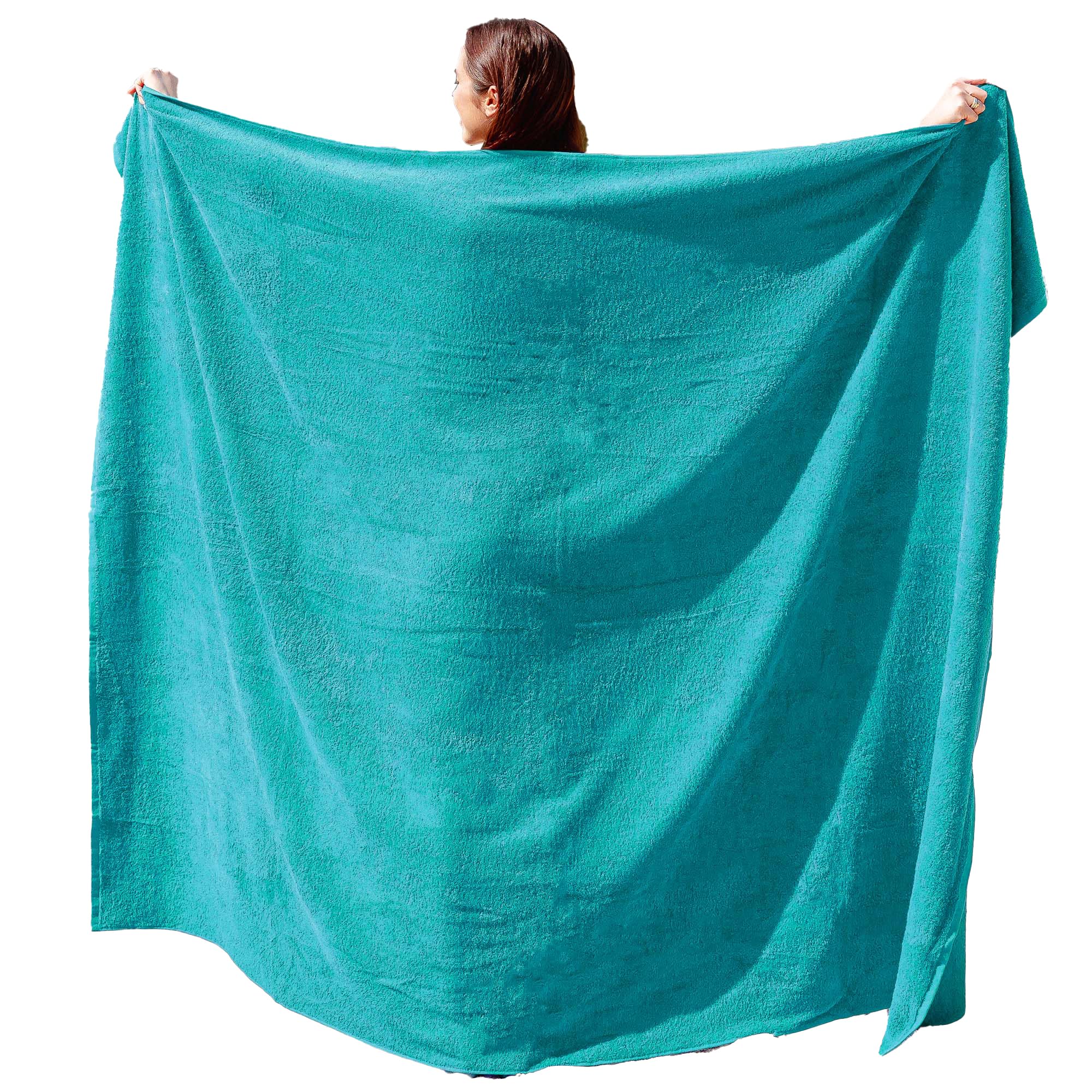 Adamo Beach Towel I Towel XXL I Bath Towel Large I Beach Towel XXL I Large Beach Towel I Sauna Towel I Bath Towel in oversizes 155 x 220 cm or 100 x 220 cm, Size:100, Colour:325 Türkis
