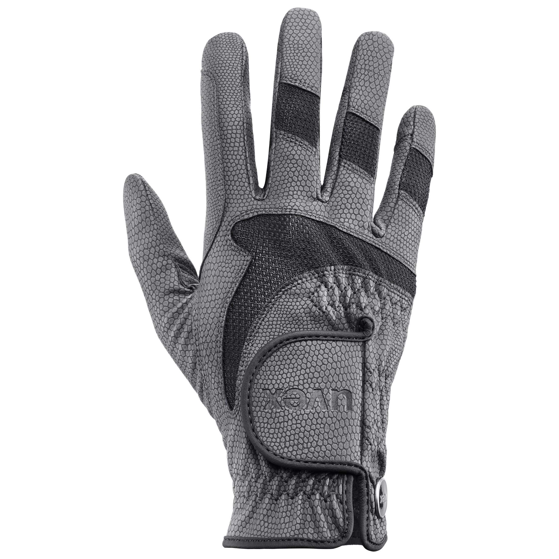 uvex i-Performance 2 - Flexible Riding Gloves for Men and Women - Durable - Breathable Material - Anthracite-Black - 9.5