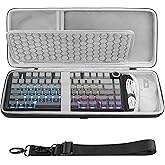 GEEKRIA 75% 84-Key Keyboard and Mouse Combo Case, Compatible with Aula F75 Pro / F75, Keychron K2 Version 2/ K2/ Q1/ V1, ASUS ROG Azoth 75%, Redragon K673 PRO, Hard Shell Travel Bag