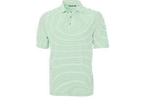 Cutter & Buck Virtue Eco Pique Stripe Recycled Mens Polo