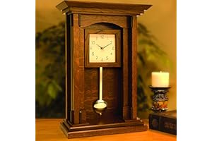WOODCRAFT Project Paper Plan to Build Arts and Crafts Pendulum Clock - Material Not Included