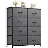 YITAHOME Dresser for Bedroom, Tall Dresser with 8 Drawers, Storage Tower with Fabric Bins, Chest of Drawers for Closet & Living Room
