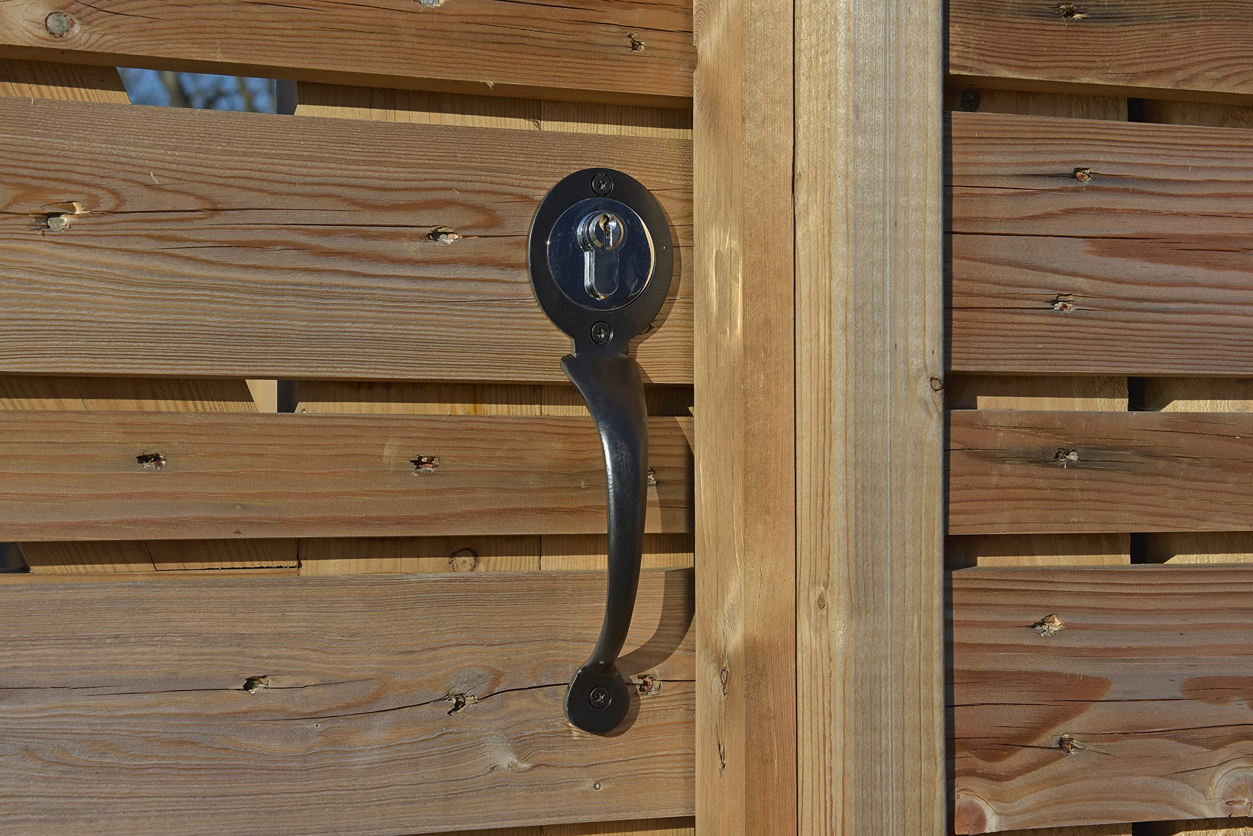 GateMate Pull Handle for Euro Long Throw Lock, Black