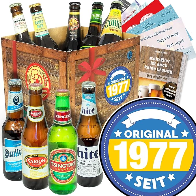 Original 1977 / Biere der Welt/Geburtstagsgeschenk Vater: Amazon.de: Bier, Wein & Spirituosen