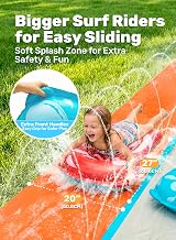 Sloosh Shark 22.5ft Water Slide with 2 Boards Double Lane Sprinklers view 3