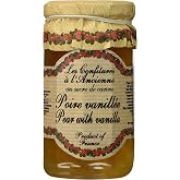 Pear Vanilla Jam Andresy All natural French jam pure sugar cane 9 oz jar Confitures a l'Ancienne, One