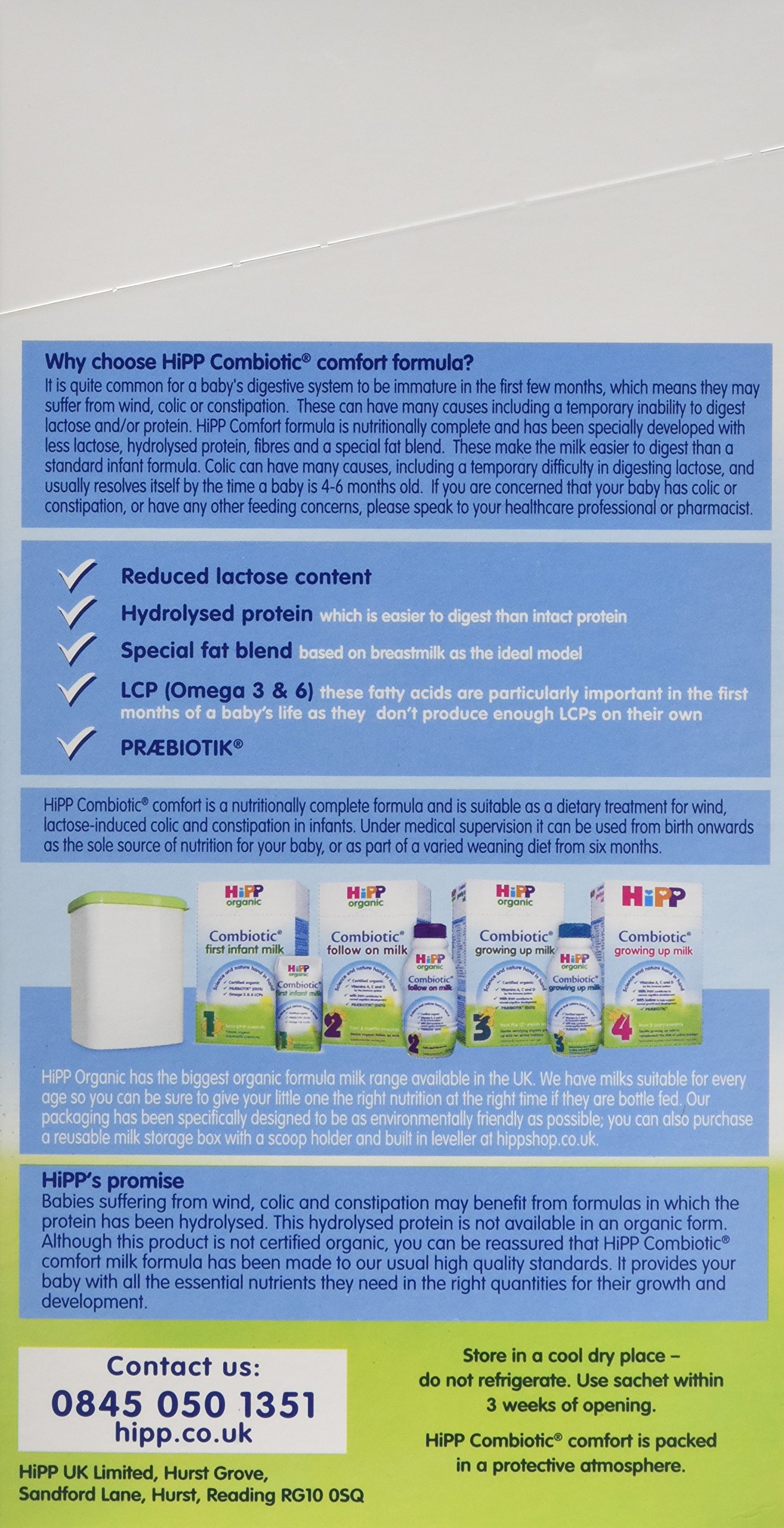 Hipp Organic Comfort Milk 800 G Pack Of 4 Buy Online In