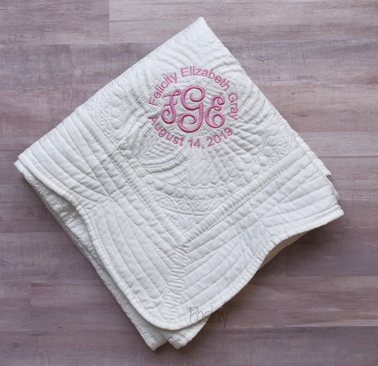 embroidered baby blankets