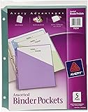 Avery Binder Pockets, Acid Free, Pack of 5 (75254)