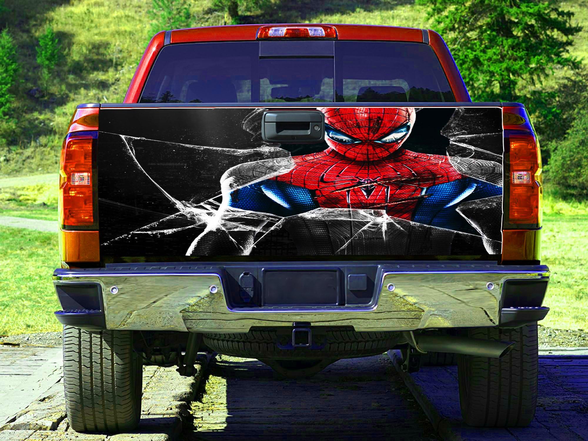 Superhero Spider Man Tailgate Wrap, Truck Decal, Tailgate Sticker gc2424