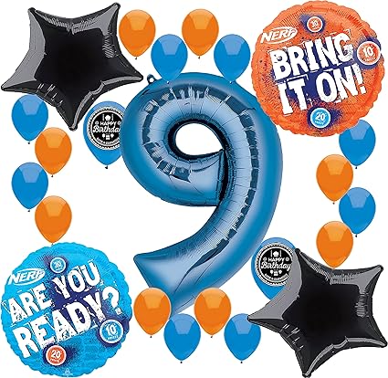 Amazon Com Combined Brands Nerf Party Supplies Birthday Balloon