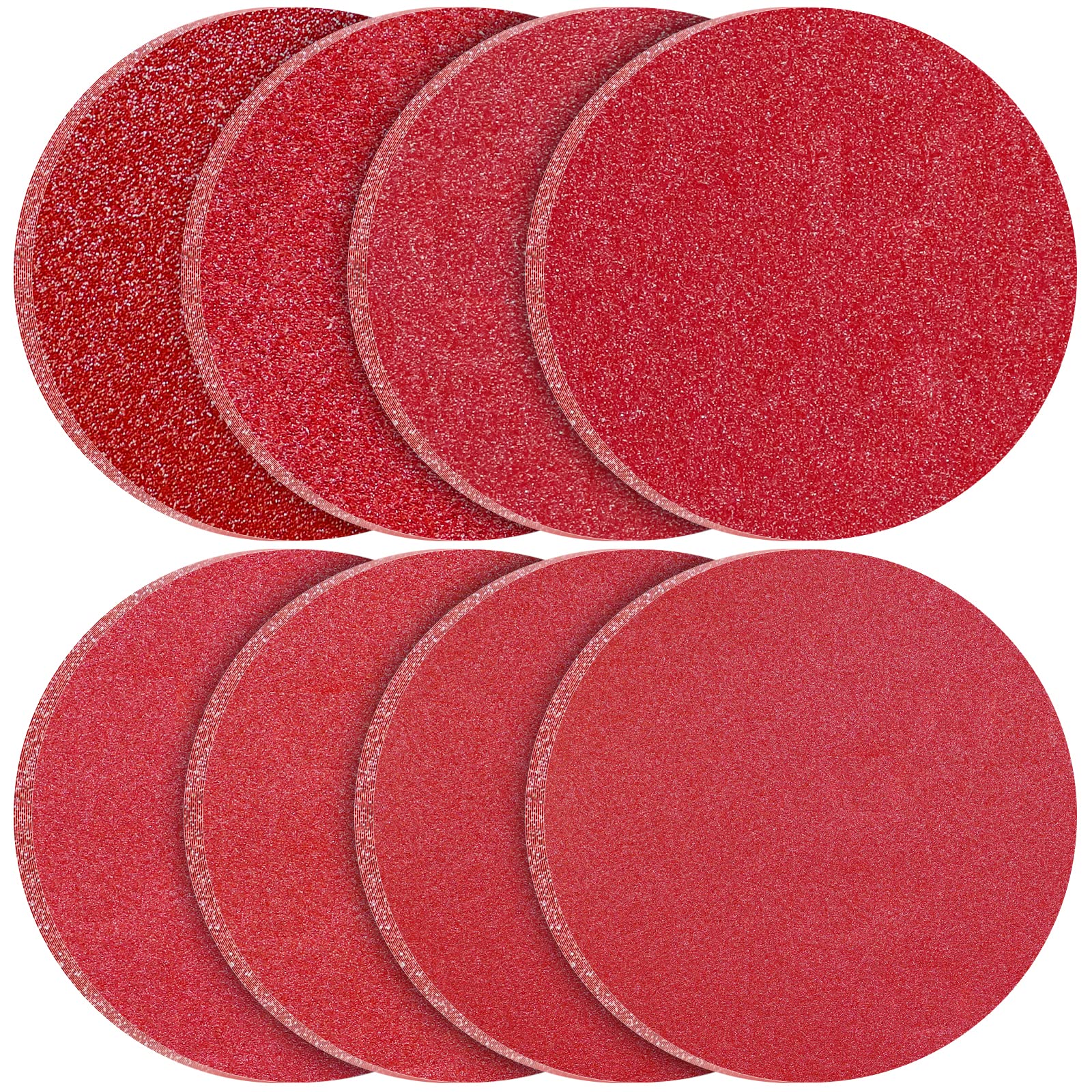 KONGMING 80 Pcs 150mm Sanding Discs Grit 40 60 80 120 180 240 320 400 Hook and Loop for Random Orbital Sander — image 1