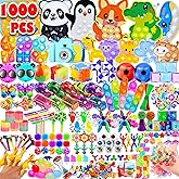 RALLYPANDA 1000+Party Favors for Kids Fidget Toys Pack Bulk Prize Box Treasure Box Goodie Bag Pinata Stuffers Carnival Prizes Classroom Rewards Fillers for Kids
