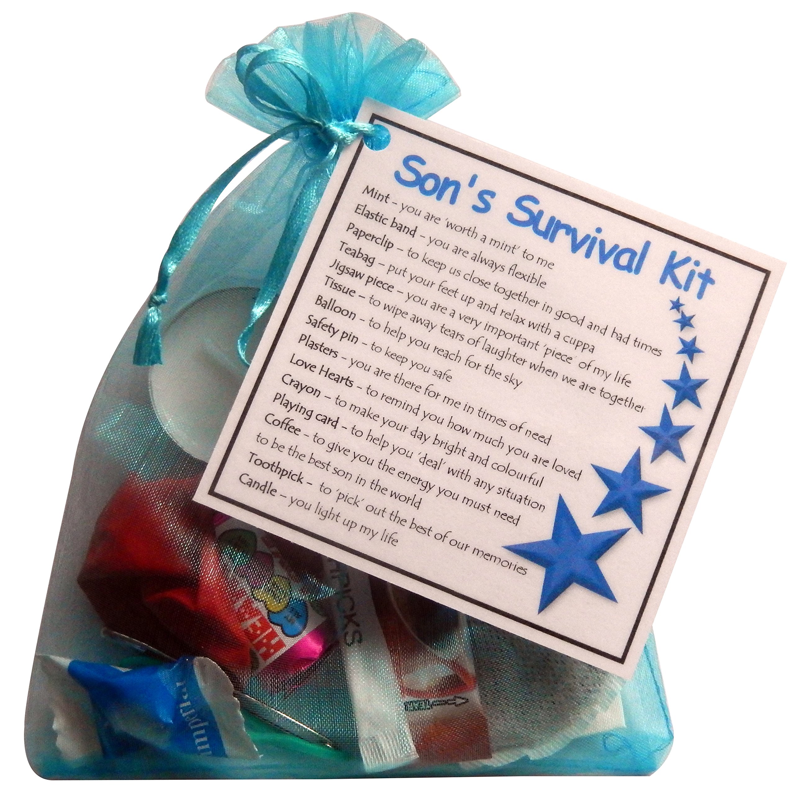 SMILE GIFTS UK Son's Survival Kit - Great Novelty Gift for Birthday or Christmas