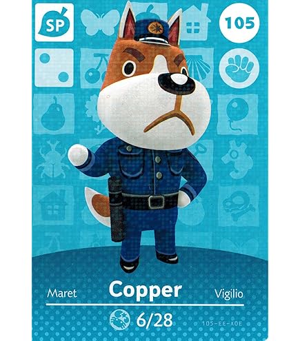 Carte Amiibo Animal Crossing 206 Antoine Pete Series 3 Special Officiel