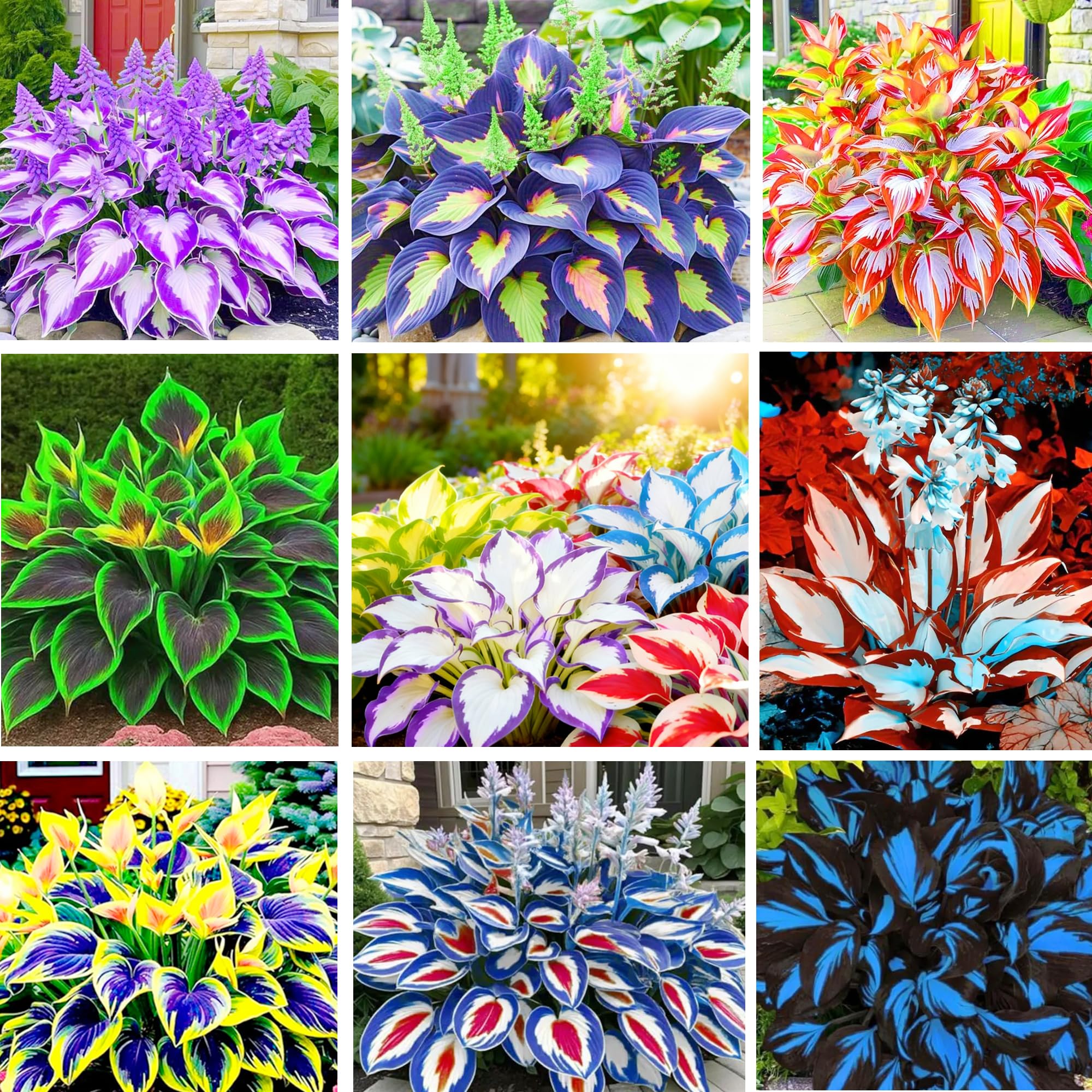 Photo 1 of 200+ Seeds Perennial Hosta Flower Seed for Planting Outdoors Garden Beauties