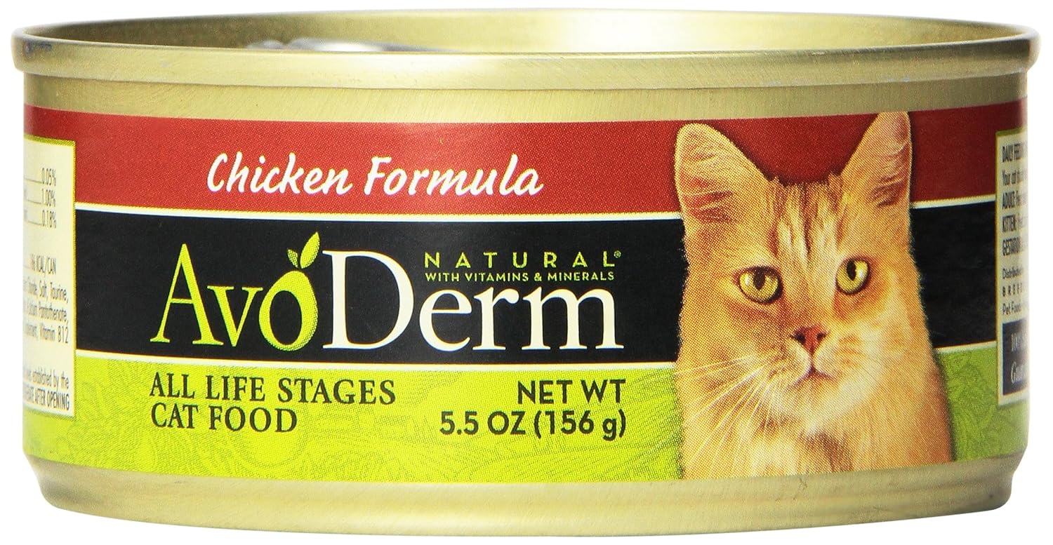AvoDerm Natural Cat Food, 5.5Ounce Cans, Case of 24 delicate drheidt.de