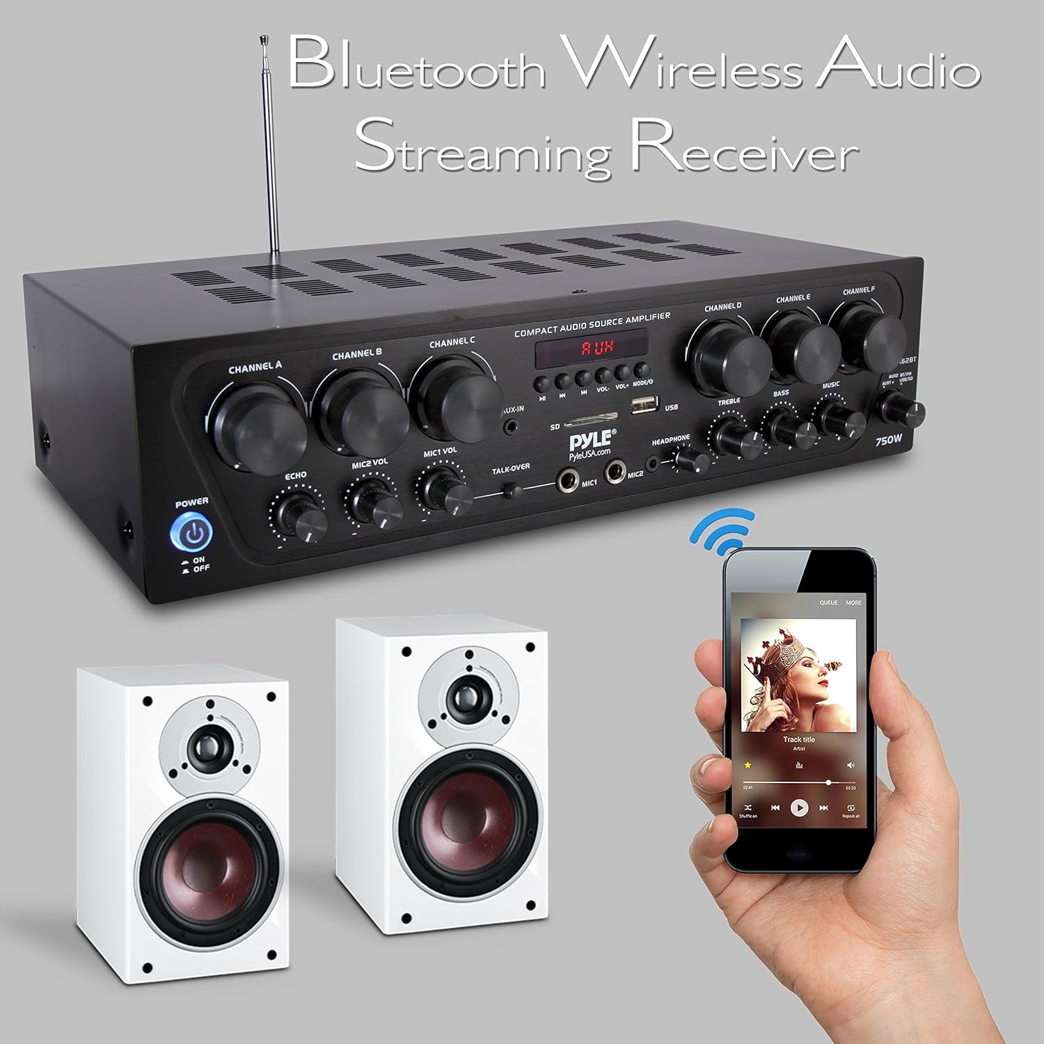6 speaker receiver
