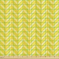Ambesonne Yellow Chevron Fabric by The