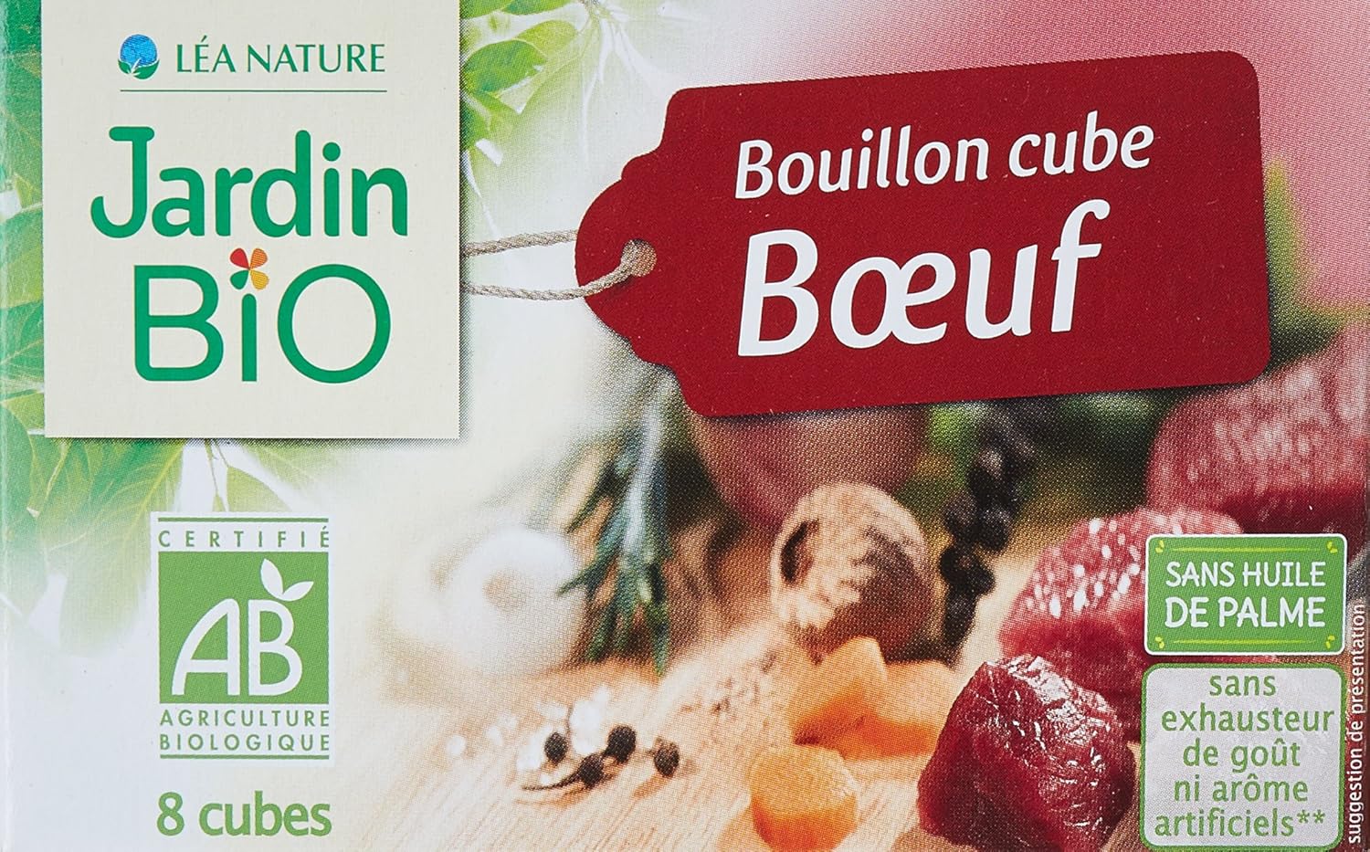 Jardin Bio Bouillon Cube Bœuf 80 g Lot de 6 Amazon.fr Epicerie