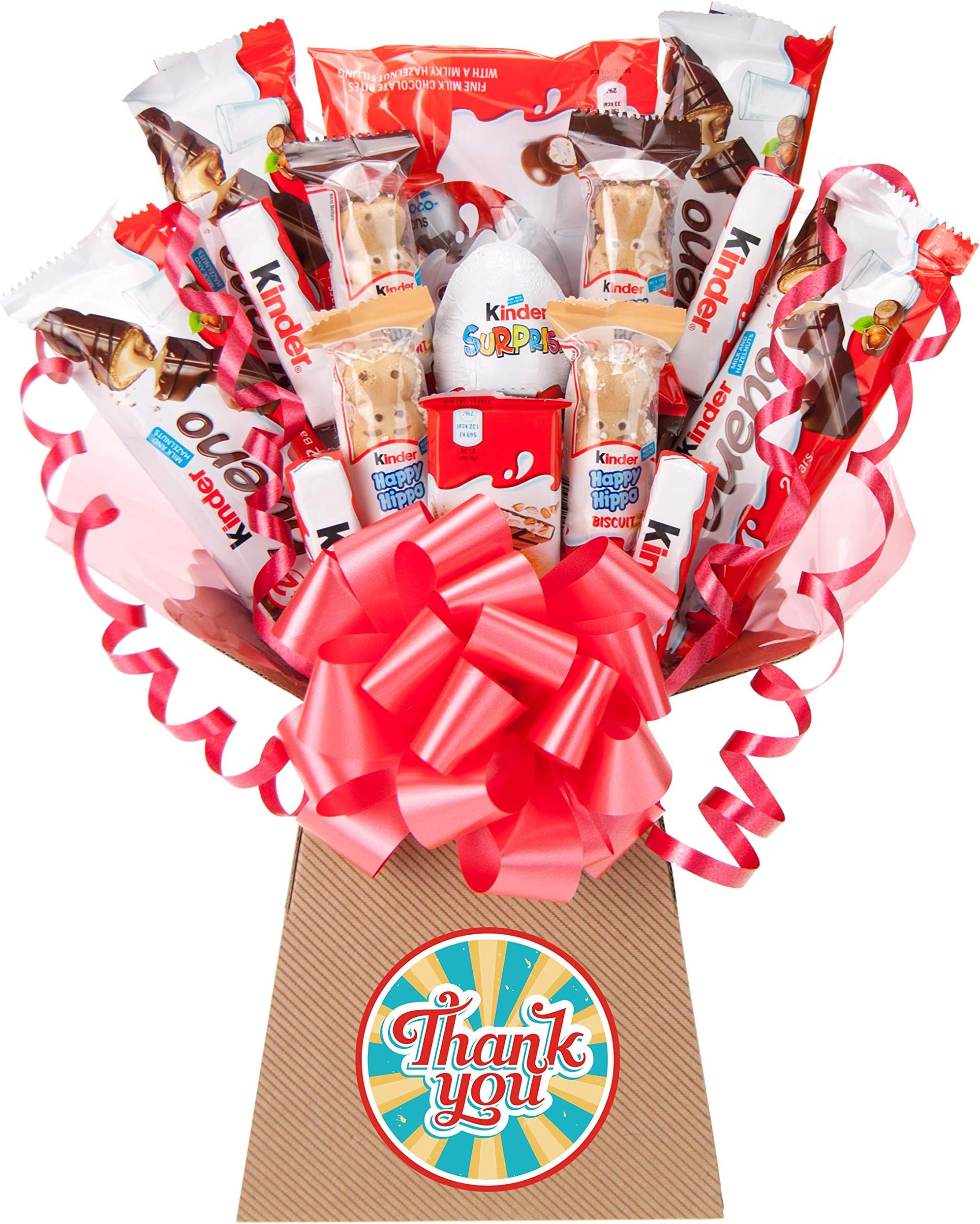 Kinder Thank You Gift Chocolate Bouquet - Thank You Gifts Hamper