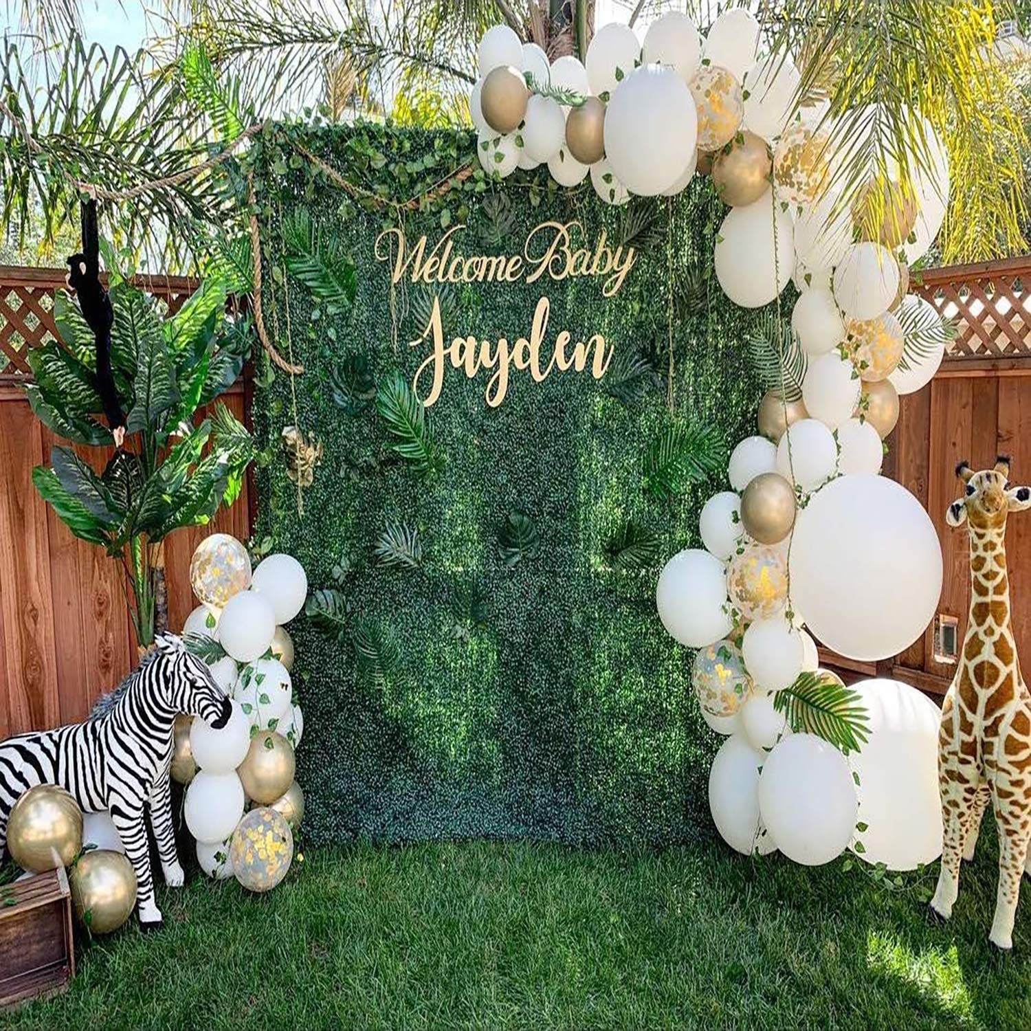 Balloons/Balloon Arch Garland Kit 104 Pcs -White Gold Confetti Balloons,Balloon for Parties, Party Wedding Birthday Balloons Decorations
