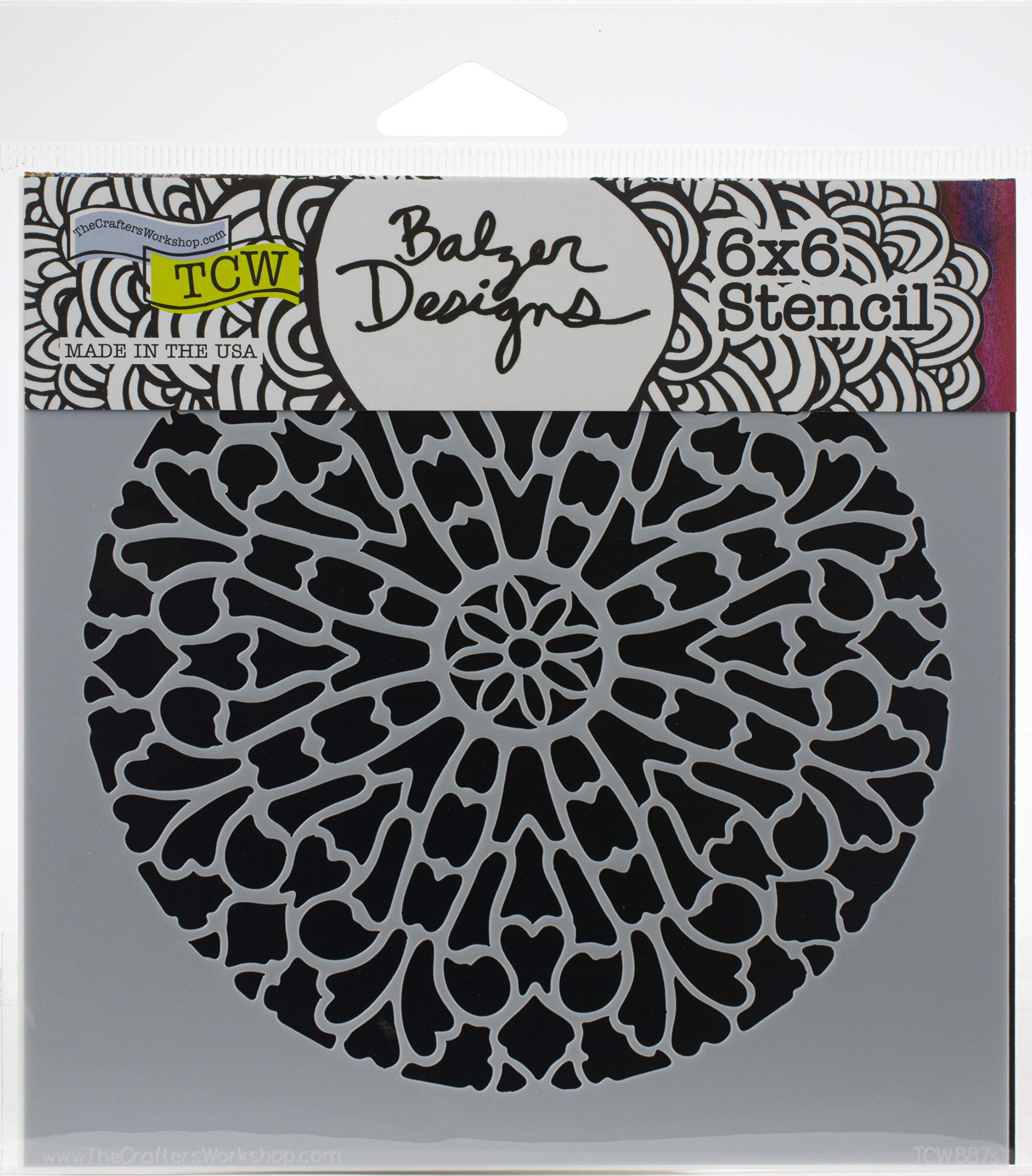 The Crafters Workshop TEMPLATES 6"X6", Old Circle Grate, One Size