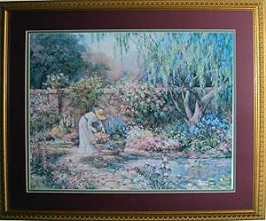Amazon.com: Her Garden, Framed Art Print by Barbara Mock: Unframed