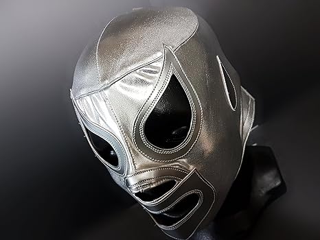 Amazoncom Silver Mask Wrestling Mask Luchador Costume - 